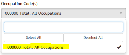 display first dropdown on query tool