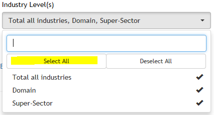 display first dropdown on query tool